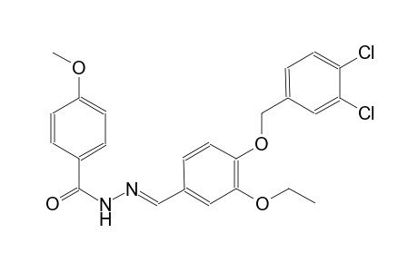 N'-((E)-{4-[(3,4-dichlorobenzyl)oxy]-3-ethoxyphenyl}methylidene)-4-methoxybenzohydrazide