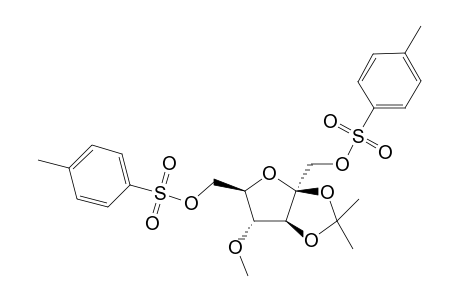 2,3-O-Isopropylidene-4-O-methyl-1,6-di-O-tosyl-.beta.,D-fructofuranose