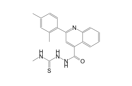 2-{[2-(2,4-dimethylphenyl)-4-quinolinyl]carbonyl}-N-methylhydrazinecarbothioamide