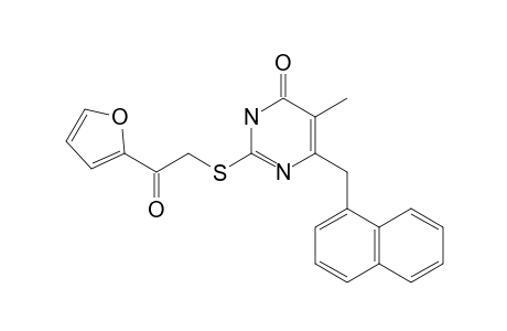 5-METHYL-2-[(FURAN-2-YLCARBONYLMETHYL)-THIO]-6-(1-NAPHTHYLMETHYL)-PYRIMIDIN-4(3H)-ONE