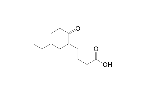 2-(1-(3-carboxypropyl))-4-ethylcyclohexanone