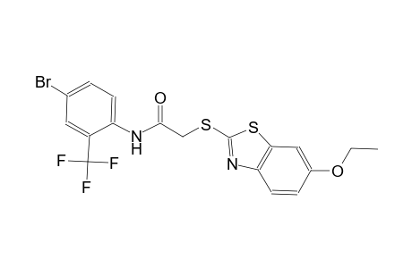 acetamide, N-[4-bromo-2-(trifluoromethyl)phenyl]-2-[(6-ethoxy-2-benzothiazolyl)thio]-