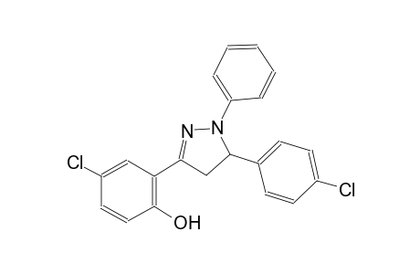 4-chloro-2-[5-(4-chlorophenyl)-1-phenyl-4,5-dihydro-1H-pyrazol-3-yl]phenol