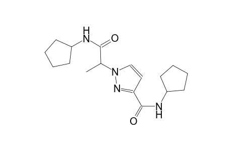 1H-pyrazole-1-acetamide, N-cyclopentyl-3-[(cyclopentylamino)carbonyl]-alpha-methyl-