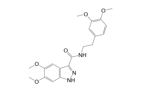5,6-dimethoxy-N-(3,4-dimethoxyphenethyl)-1H-indazole-3-carboxamide