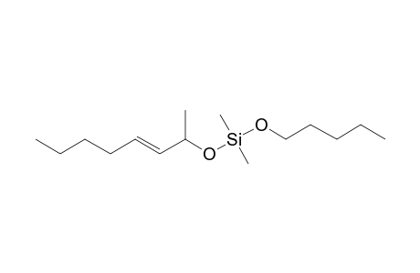 Silane, dimethyl(oct-3-en-2-yloxy)pentyloxy-