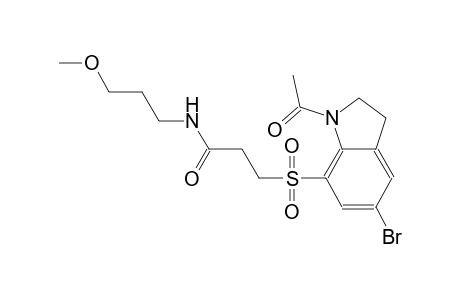 propanamide, 3-[(1-acetyl-5-bromo-2,3-dihydro-1H-indol-7-yl)sulfonyl]-N-(3-methoxypropyl)-