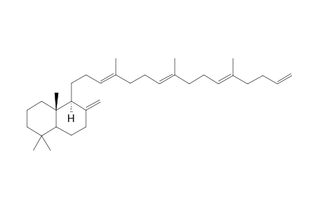 4,4,10-Trimethyl-9-[4',8',12-trimethyldodeca-3',7',11',15'-pentaenyl]-8-methylene-perhydronaphthalene