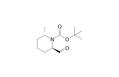(2R,6S)-2-formyl-6-methyl-1-piperidinecarboxylic acid tert-butyl ester