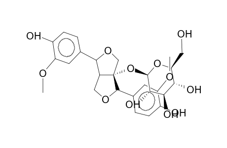 (+)-1-HYDROXYPINORESINOL-1-beta-D-GLUCOSIDE