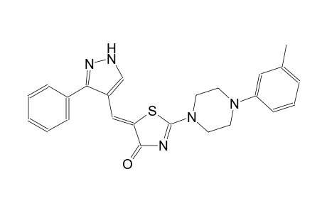 (5Z)-2-[4-(3-methylphenyl)-1-piperazinyl]-5-[(3-phenyl-1H-pyrazol-4-yl)methylene]-1,3-thiazol-4(5H)-one