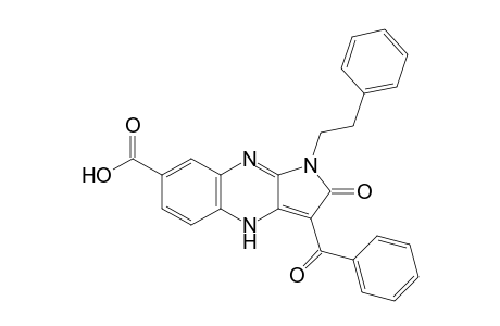 3-Benzoyl-1-(2-phenylethyl)-2-oxo-2,4-dihydro-1H-pyrrolo[2,3-b]quinoxaline-7-carboxylic acid