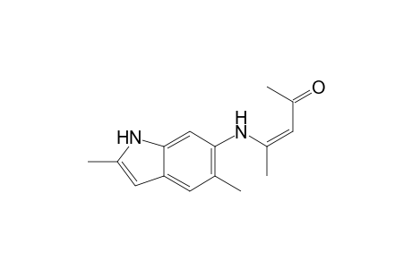 (Z)-4-(2,5-dimethyl-1H-indol-6-yl)aminopent-3-en-2-one