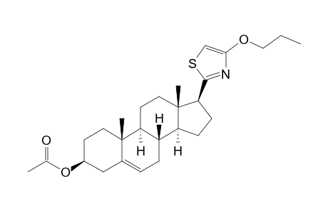 3-.beta.-(Acetoxy)-17-.beta.-(4'-propoxy-2'-thiazolyl)androst-5-ene