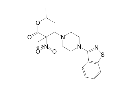 Isopropyl 3-(4-(benzo[d]isothiazol-3-yl)piperazin-1-yl)-2-methyl-2-nitropropanoate