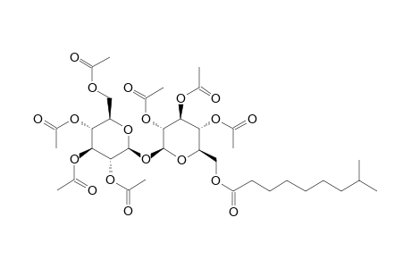 .beta.-D-Glucopyranoside, .beta.-D-glucopyranosyl, 6-(8-methylnonanoate), 7ac derivative