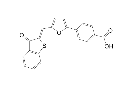 4-[5-[(Z)-(3-ketobenzothiophen-2-ylidene)methyl]-2-furyl]benzoic acid