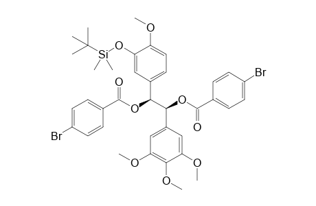 (1S,2S)-1,2-Di(p-bromobenzoyloxy)-1-(3-[tert-butyldimethylsilyloxy]-4-methoxyphenyl)-2-(3',4',5'-trimethoxy-phenyl)ethane