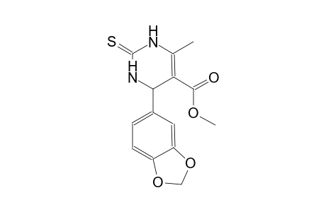 methyl 4-(1,3-benzodioxol-5-yl)-6-methyl-2-thioxo-1,2,3,4-tetrahydro-5-pyrimidinecarboxylate