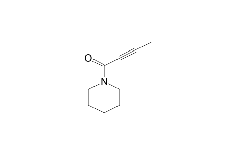 PIPERIDINE, 1-(1-OXO-2-BUTYNYL)-