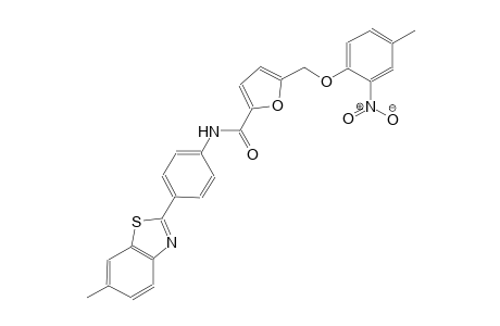 N-[4-(6-methyl-1,3-benzothiazol-2-yl)phenyl]-5-[(4-methyl-2-nitrophenoxy)methyl]-2-furamide