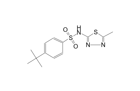 4-tert-butyl-N-(5-methyl-1,3,4-thiadiazol-2-yl)benzenesulfonamide