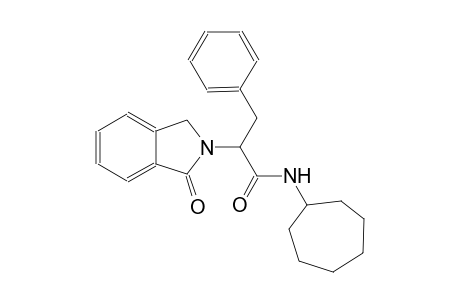 N-cycloheptyl-2-(1-oxo-1,3-dihydro-2H-isoindol-2-yl)-3-phenylpropanamide