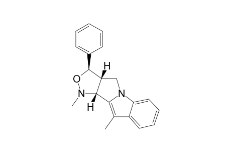 1,10-dimethyl-3-phenyl-1,3a,4,10b-tetrahydro-3H-isoxazolo[3',4':3,4]pyrrolo[1,2-a]indole