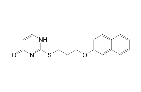 4(1H)-Pyrimidinone, 2-[[3-(2-naphthalenyloxy)propyl]thio]-