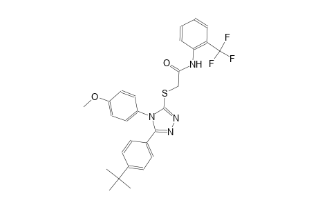 2-{[5-(4-tert-butylphenyl)-4-(4-methoxyphenyl)-4H-1,2,4-triazol-3-yl]sulfanyl}-N-[2-(trifluoromethyl)phenyl]acetamide
