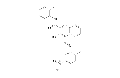 2-Naphthalenecarboxamide, 3-hydroxy-4-[(2-methyl-5-nitrophenyl)azo]-N-(2-methylphenyl)-5-Nitro-o-toluidine->3-hydroxy-2-naphtho-o-toluidide