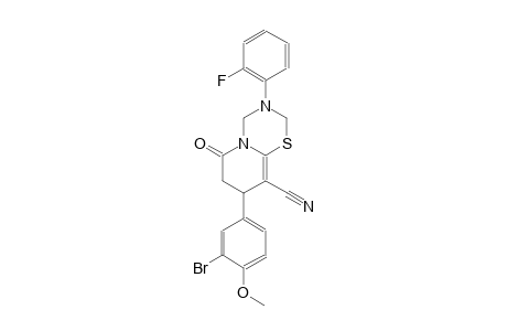 2H,6H-pyrido[2,1-b][1,3,5]thiadiazine-9-carbonitrile, 8-(3-bromo-4-methoxyphenyl)-3-(2-fluorophenyl)-3,4,7,8-tetrahydro-6-oxo-