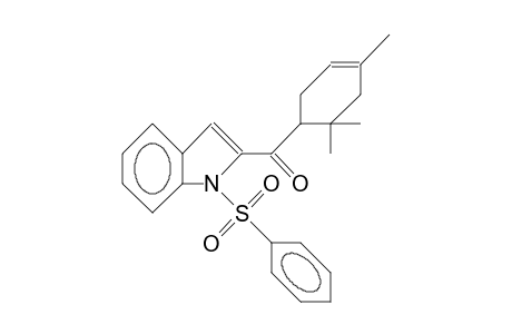 N-Phenylsulfonyl-2-(4,6,6-trimethyl-3-cyclohexenoyl)-indole