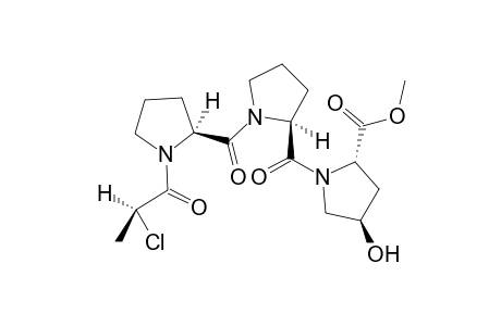 Methyl (2S,4R)-N-[N-{(2S)-N-[(2S)-2-Chloropropionyl]prolyl}prolyl]-4-hydroxyprolinate