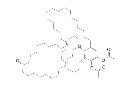 Azacyclohexacosan-14-one, 1-(28,29-dihydroxybicyclo[25.3.1]hentriaconta-1(31),27,29-trien-31-yl)-, diacetate (ester)