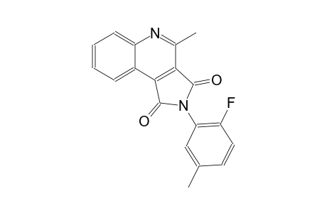 2-(2-fluoro-5-methylphenyl)-4-methyl-1H-pyrrolo[3,4-c]quinoline-1,3(2H)-dione