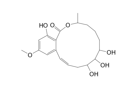 1H-2-Benzoxacyclotetradecin-1-one, 3,4,5,6,7,8,9,10-octahydro-7,8,9,16-tetrahydroxy-14-methoxy-3-methyl-