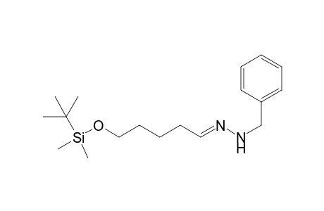 (E/Z)-1-Benzyl-2-(5-((tert-butyldimethylsilyl)oxy)pentylidene)hydrazine