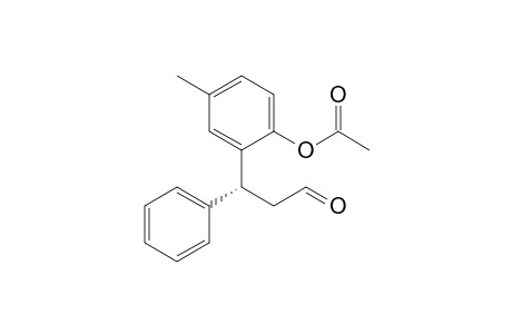 Acetic acid 4-methyl-2-((R)-3-oxo-1-phenyl-propyl)-phenyl ester