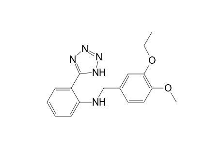 Benzenemethanamine, 3-ethoxy-4-methoxy-N-[2-(1H-1,2,3,4-tetrazol-5-yl)phenyl]-