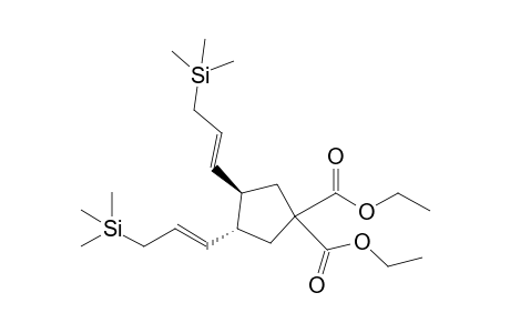 trans-(E),(E)-Diethyl 3,4-bis[3(-trimethylsilyl)propenyl]cyclopentane-1,1-dicarboxylate