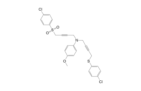 Benzenamine, N-[4-[(4-chlorophenyl)sulfonyl]-2-butynyl]-N-[4-[(4-chlorophenyl)thio]-2-butynyl]-4-methoxy-