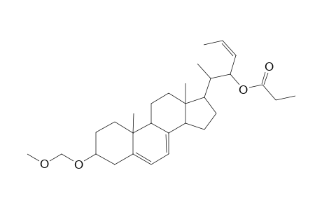 5,7-Androstadiene, 3-methoxymethoxy-17-(1-methyl-2-propanoyloxypent-3-enyl)-