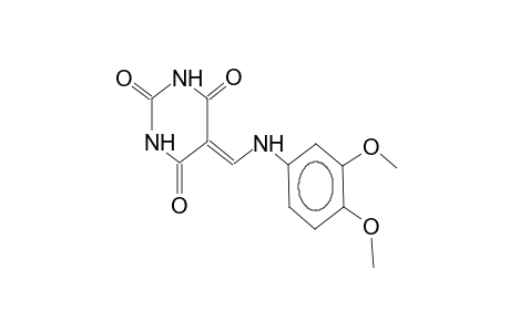 5-(3,4-dimethoxyanilinomethylidene)hexahydropyrimidin-2,4,6-trione
