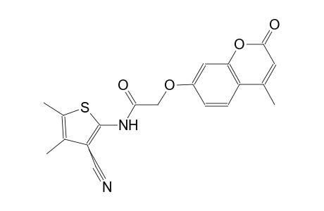 N-(3-cyano-4,5-dimethyl-2-thienyl)-2-[(4-methyl-2-oxo-2H-chromen-7-yl)oxy]acetamide