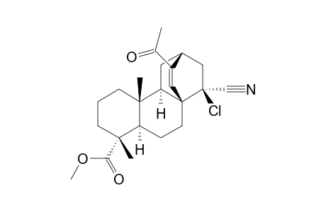 METHYL-(4-ALPHA,15-BETA)-13-ACETYL-15-CHLORO-15-CYANO-17,19-DINORATIS-13-EN-4-CARBOXYLATE