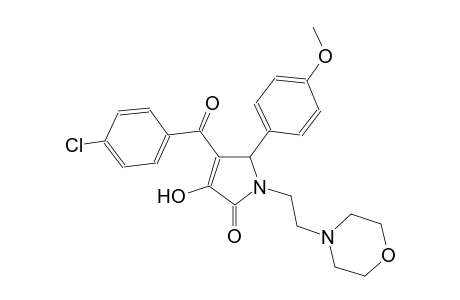 4-(4-chlorobenzoyl)-3-hydroxy-5-(4-methoxyphenyl)-1-[2-(4-morpholinyl)ethyl]-1,5-dihydro-2H-pyrrol-2-one