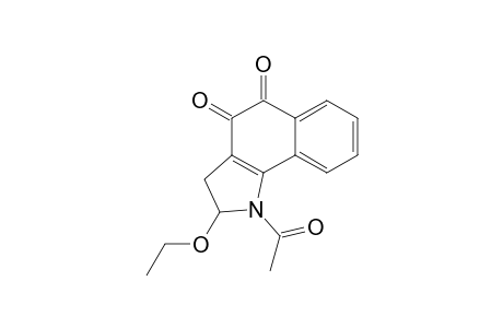 1-Acetyl-2-ethoxy-2,3-dihydro-1H-benz[g]indole-4,5-dione