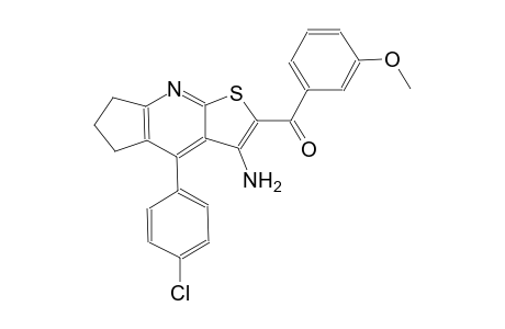 [3-amino-4-(4-chlorophenyl)-6,7-dihydro-5H-cyclopenta[b]thieno[3,2-e]pyridin-2-yl](3-methoxyphenyl)methanone