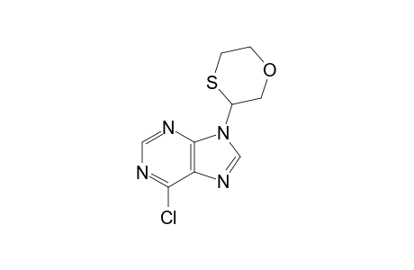 6-Chloro-9-(1,4-oxathian-3-yl)-9H-purine